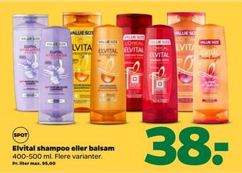 Netto Elvital shampoo eller balsam tilbud