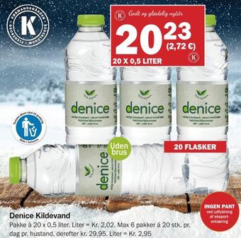 Købmandsgården Denice kildevand tilbud