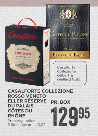 MENY Casalforte collezione rosso veneto eller réserve du palais côtes du rhône tilbud