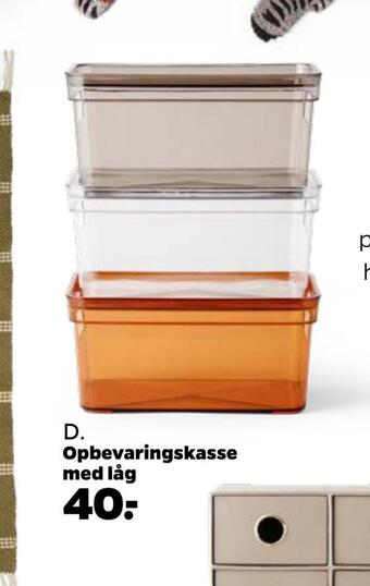 Netto Opbevaringskasse med låg tilbud