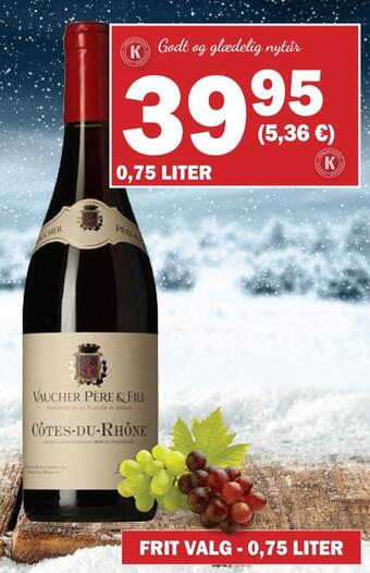 Købmandsgården Côtes du rhône tilbud