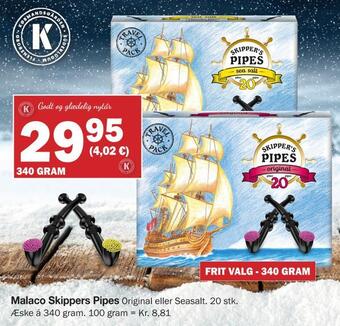Købmandsgården Malaco skippers pipes tilbud
