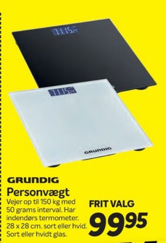 Din Isenkræmmer Grundig personvægt tilbud
