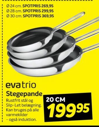 Din Isenkræmmer Eva trio stegepande tilbud