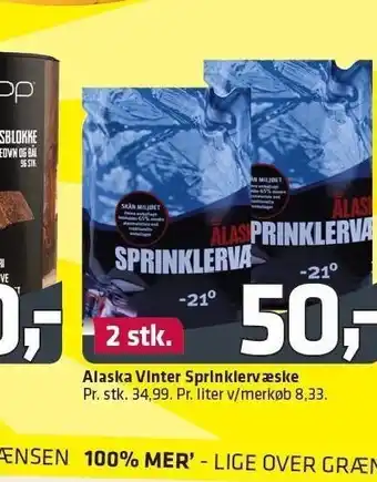 Fleggaard Alaska vinter sprinklervæske 2 stk. tilbud