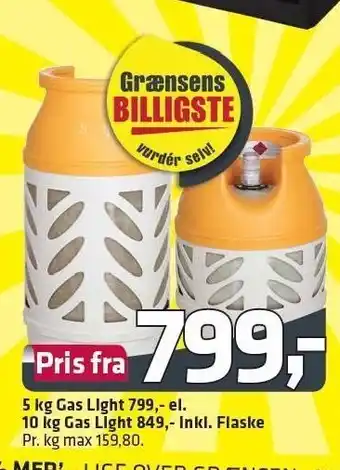 Fleggaard Gas light tilbud