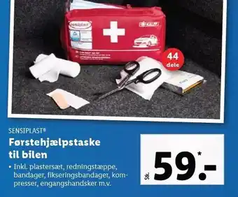 Lidl Førstehjælpstaske t. bilen tilbud