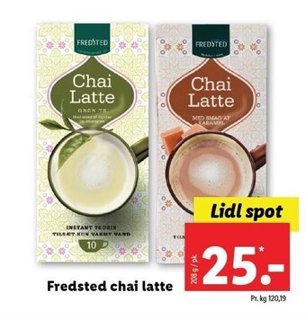 Lidl Fredsted chai latte tilbud
