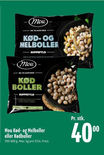 Min Købmand Mou kød- og melboller eller kødboller tilbud