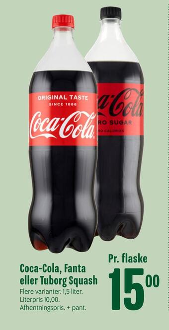 Min Købmand Coca-cola, fanta eller tuborg squash tilbud