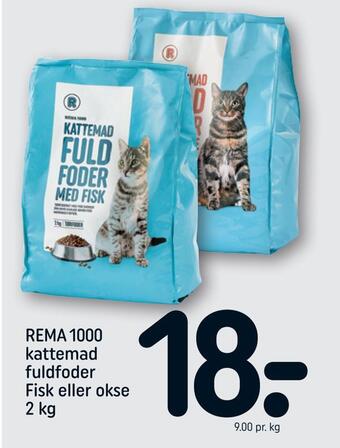 REMA 1000 Rema 1000 kattemad fuldfoder fisk eller okse tilbud