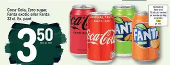 REMA 1000 Coca-cola, zero sugar, fanta exotic eller fanta tilbud