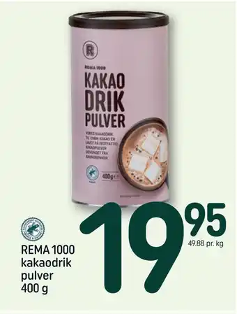 Rema 1000 kakaodrik pulver