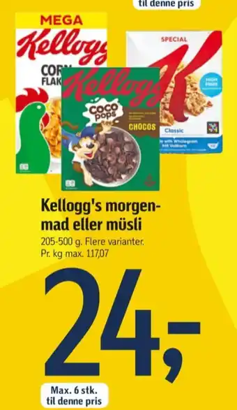 Special k morgenmadsprodukt