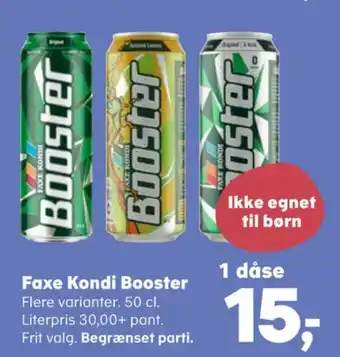 Kvickly Booster energidrik tilbud