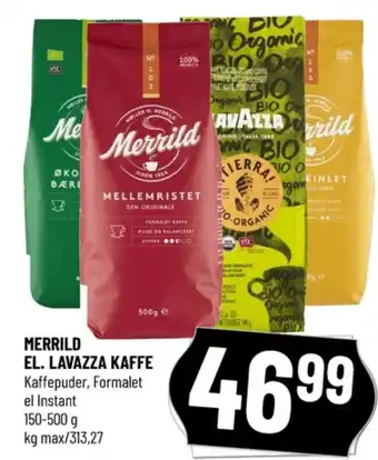 Løvbjerg Merrild kaffe formalet tilbud