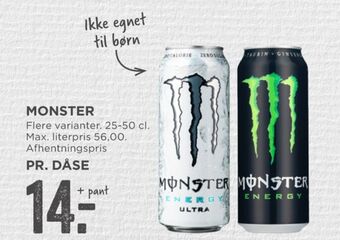 MENY Monster energidrik tilbud