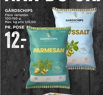 MENY Gårdschips chips tilbud