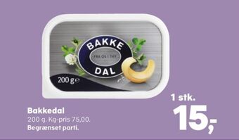 Bakkedal smørbar