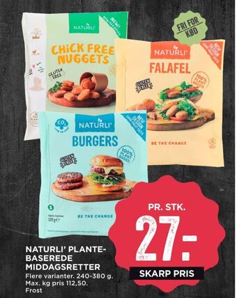 MENY Naturli' falafel tilbud