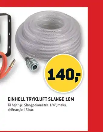 XL-BYG Einhell trykluftslange tilbud