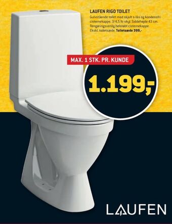 XL-BYG Laufen toilet tilbud