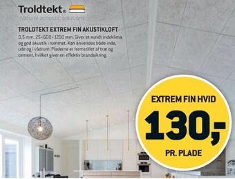 XL-BYG Troldtekt akustikloft tilbud