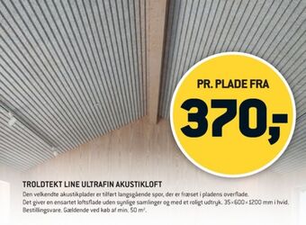 XL-BYG Troldtekt akustikloft tilbud