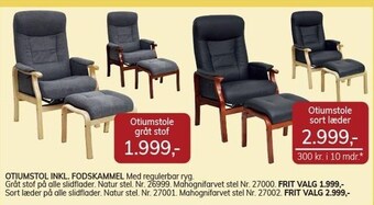 Daells Bolighus Otiumstol inkl. fodskammel tilbud