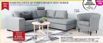 Daells Bolighus Darling sofaserie tilbud