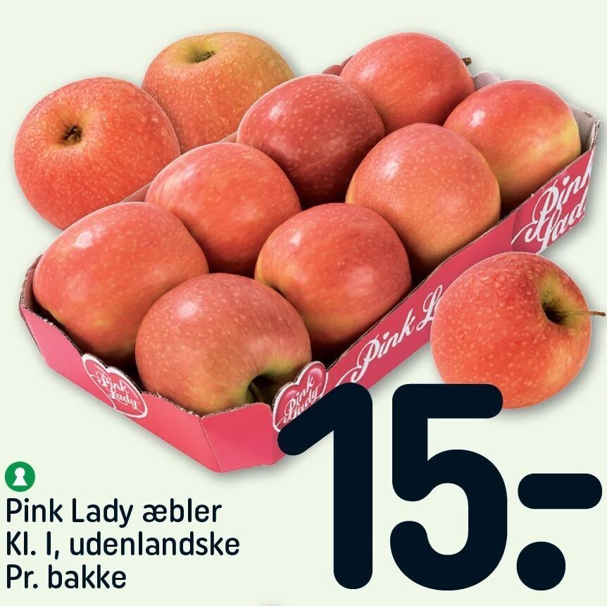 Pink lady æbler tilbud hos Rema 1000