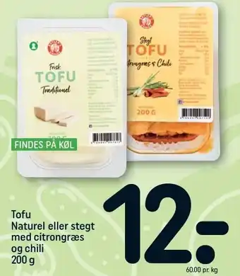 REMA 1000 Tofu naturel el. stegt m. citrongræs tilbud