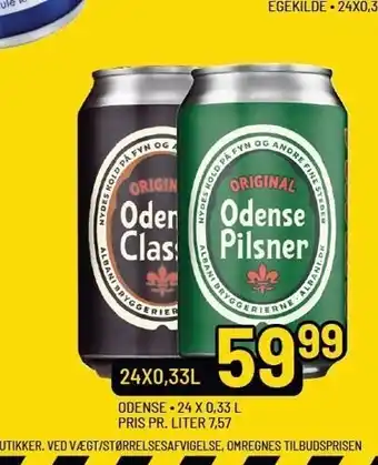 Priss Odense pilsner el. classic tilbud