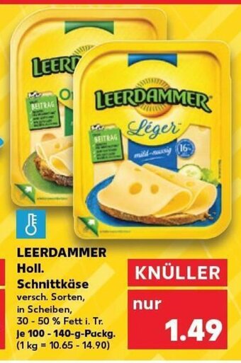 Kaufland DE Leerdammer Holl. Schnittkäse tilbud