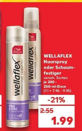 Kaufland Wellaflex Haarspray Oder Schaumfestiger tilbud