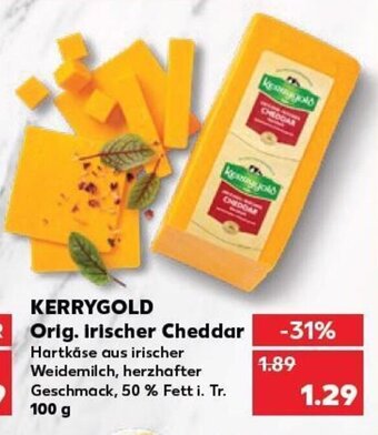Kaufland DE Kerrygold Orig. Irischer Cheddar tilbud