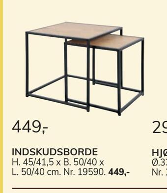 Daells Bolighus Indskudsborde tilbud