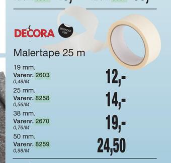 Harald Nyborg Malertape 25 m tilbud