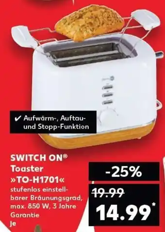 Kaufland Switch On Toaster >>TO-H1701<< tilbud