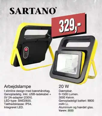 Harald Nyborg Arbejdslampe 20 w tilbud