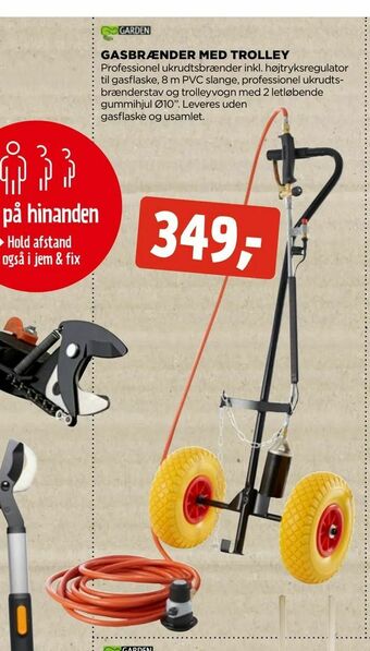jem & fix Gasbrænder med trolley tilbud