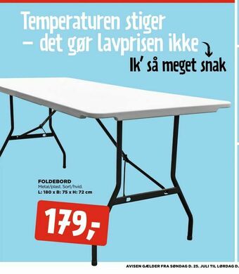 jem & fix Foldebord tilbud