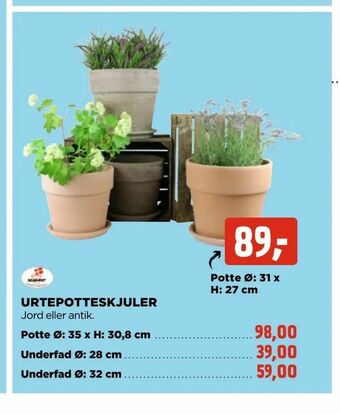 jem & fix Urtepotteskjuler tilbud