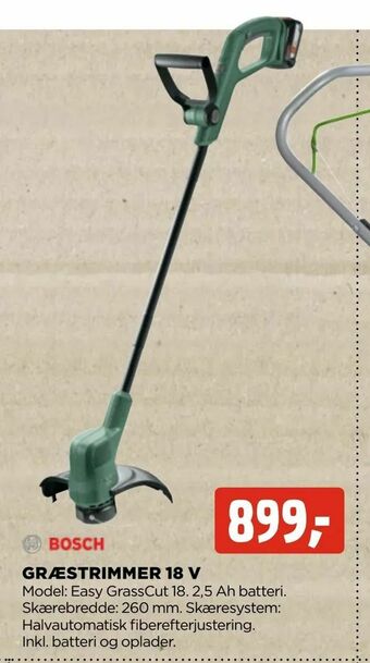 jem & fix Græstrimmer 18 v tilbud