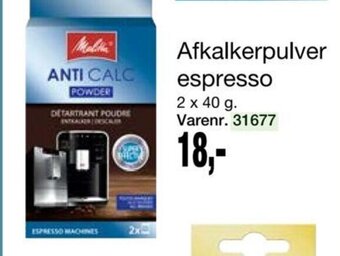 Afkalkerpulver espresso