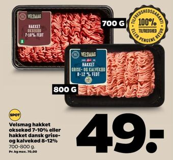 Netto Velsmag hakket kalv og grisekød tilbud