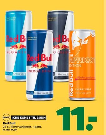 Netto Red bull energidrik tilbud