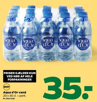 Netto Aqua d'or mineralvand tilbud