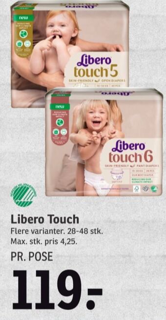 SPAR Touch bleer str 4 7-11 kg tilbud