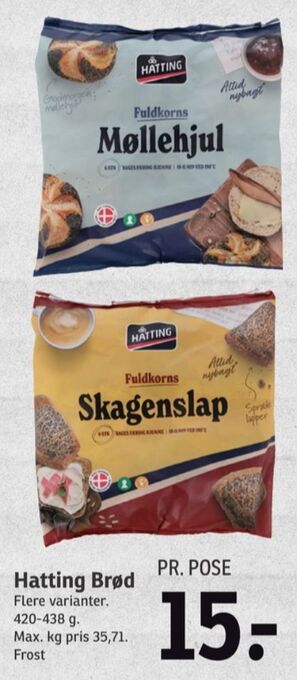 SPAR Hatting rundstykker tilbud